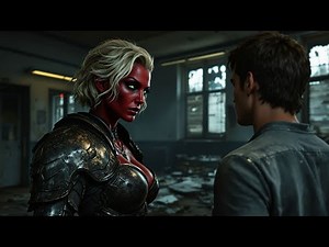 The Alien Vampire Woman Was invisible, Only Revealing Herself To A Human Man.