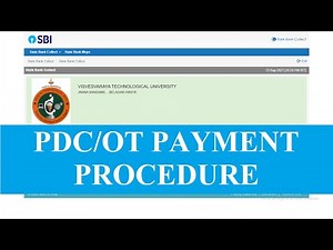 Payment Procedure for PDC | OT | VTU | 2021