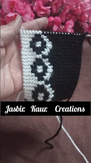 How to make two colors knitting Pattern/ woollen socks for beginners