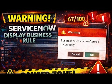 ServiceNow Display Business Rule 🔥 Highlight Fever Patients on Form Load | 67/100 Business rules.