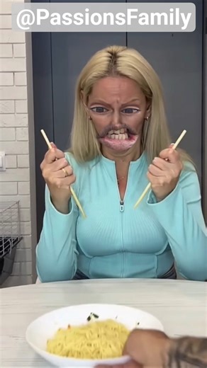 First Time Using Chopsticks… Total Noodle Disaster 🍜😂#shorts #food #funny