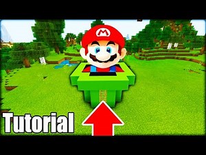 Minecraft: How To Make a Super Mario Hidden Base "Hidden Underground Base"