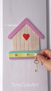 DIY cute Key holder 🏠🗝️ | Tuta Cute Art