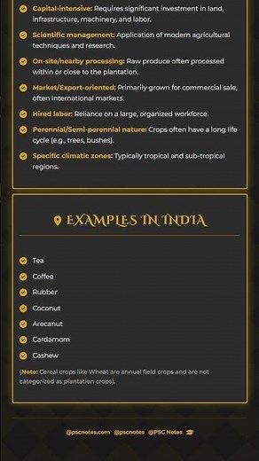 Definition and Characteristics of Plantation Crops