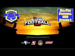 "SEASON 10 LOADING” | ALL PRO FOOTBALL 2K8 SEASON MODE EP. 1