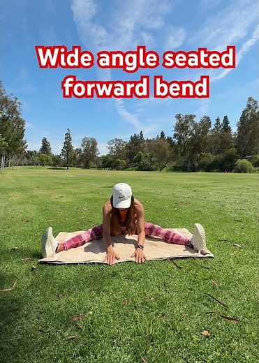 Wide angle seated forward bend