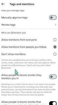 How To Enable/Disable Allow People To Boost Stories They Mention You on Instagram #instagramaccount