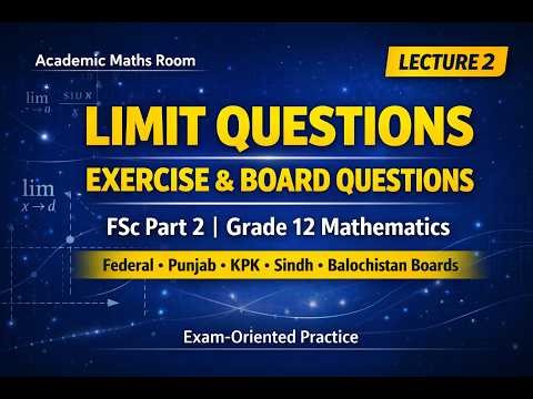 Limit Questions Practice (All Types) | SLO Exams | Class 12 Maths | F.Sc Part 2