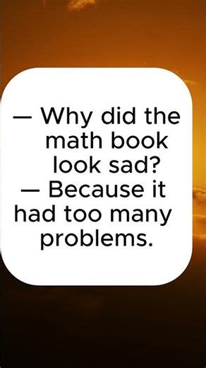 Why did the math book look sad? 📚 #shorts #funny #jokes #cleanjokes #humor #smile #laugh #comedy