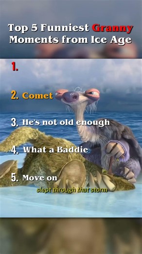 Top 5 Funniest Granny Moments from Ice Age 😂