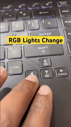 Asus Gaming G531 Series Laptop Keyboard Backlight RGB Lights Colour Mode Change#macnitesh#2025short