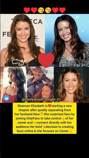 Shannon Elizabeth😘Breaks Silence After Divorce To Husband Start New Career| #ytshorts #shorts #love