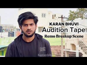 Tamil Monologue - Audition Tape - Karanbhuvi - Remo movie breakup scene dialogue