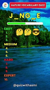 #NatureVocabulary #reels #QuizChallenge #naturevocabularyquiz #nature #vocabulary #quiz #trivia #quizwithasmi | Quiz with Asmi