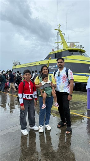 Andaman Day 2! Ep1🏝️⚓️ The journey to Havelock Island (Swaraj Dweep) begins! We hopped onto the Nautika Ferry (Royal Class) for our 1.5-hour sea journey. From airport-style check-in at the jetty to unexpected surprises on the boat, this day had it all! We even helped a little girl who got her leg stuck! 🥺 Wait till you see the resorts and the beaches we visit! Which is your favourite, Kalapathar or Radhanagar? Let me know! 👇 . . . . . . . #AndamanTrip #HavelockIsland #NautikaFerry #SwarajDwee