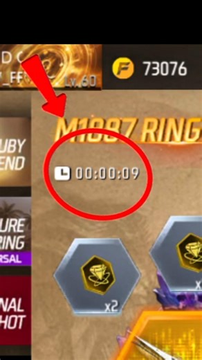 💥 Finally I Got M1887 Gun Skin Only 1 spin 😱 | New M1887 Ring Event 🔥| #freefire #shorts