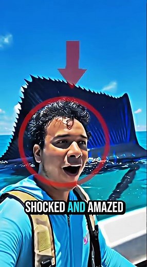 A giant blue marlin showing speed and strength. 😱