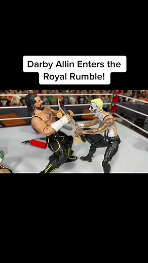 Full #RoyalRumble match on YouTube: WSC Stage Creator #DarbyAllin #WWE #WWEFigures #wweactionfigurematches #toys #WWEActionFigures #AEW #wrestling #SethRollins #RomanReigns
