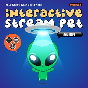 Space Alien Stream Pet Overlay | Interactive Animated Virtual Pet for Live Streaming on Twitch, Youtube, Facebook & Kick - Etsy