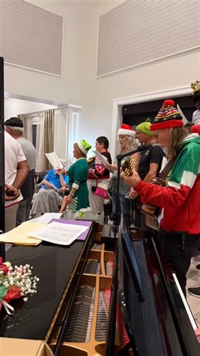 What a beautiful evening with our Front family caroling at the retirement community last night! Looking forward to seeing you Monday night, the 29th Bri and Joe and their family will be sharing🗝️ Merry, blessed Christmas!! | The Front