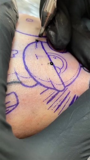 ASMR ⚡️ Tattooing #artist | Tattoo Minimal