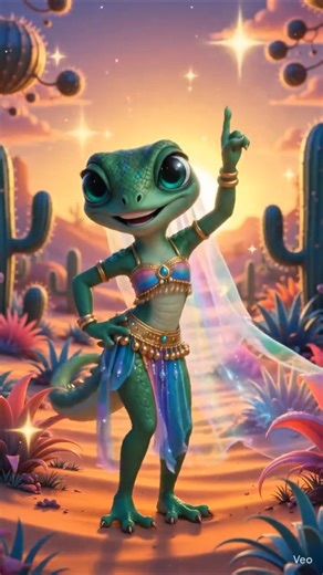 "💃Cute gecko doing dance in desert ✨🦎Kon like karega👀" #shorts#ViralDance#trending#funny