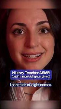 ASMR History Teacher (but everything is improvised) #shorts