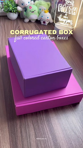 DIY Gift Boxes Using Colorful Corrugated Boxes