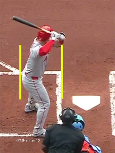 Mike Trout - Load + Swing Inside - Home Run - Inside Pitch - Angels