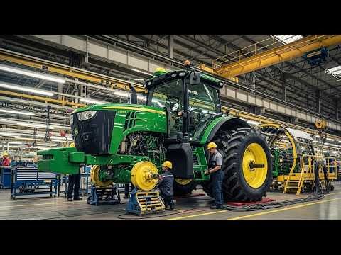 John Deere 6135E Tractor Production – Inside the USA World Class Manufacturing Plant