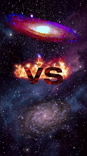 🌌 Andromeda Galaxy vs Triangulum Galaxy ✨ | #spacefacts #astronomy M31 & M33 🚀 #galaxy #space