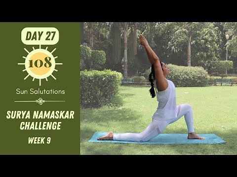 Day 27 - Surya Namaskar Challenge | 108 Sun Salutations (Follow Along) | Bharti Yoga