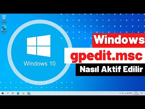 Windows gpedit.msc nasıl aktif edilir.