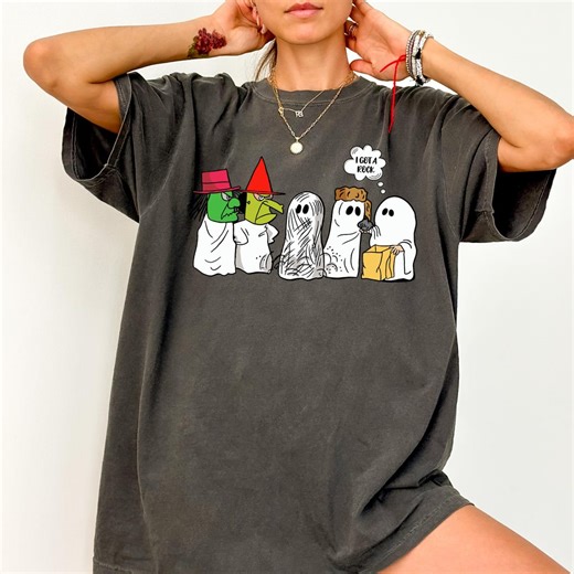 Funny Charlie Brown Halloween Shirt: I Got a Rock Ghost Costume - Etsy