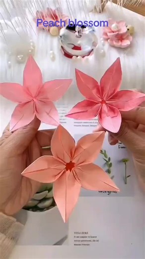 DIY Peach Blossom Origami: Crafting Beauty with Paper