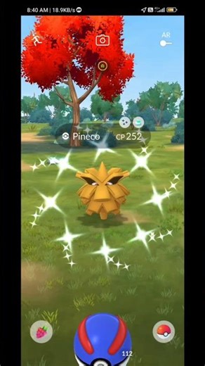 I Got Shiny Pineco On Vacation #shorts #pokemongo