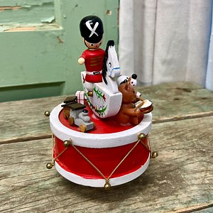 Vintage 1979 Enesco Toyland Music Box: Soldier, Rocking Horse, Teddy Bear - Etsy