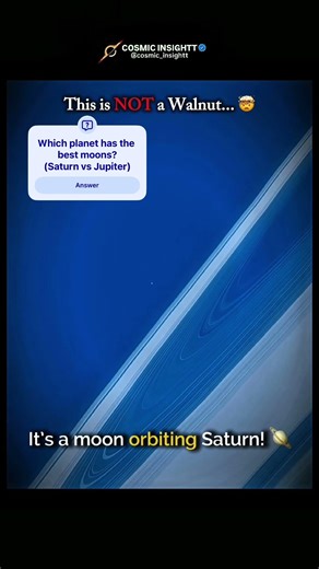 Saturn’s Moon Looks Like a Walnut! 😱 #shorts #space #nasa