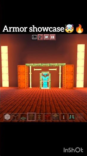 Armor showcase design in minecraft🔥🤯