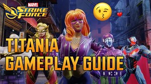 7.6K views · 219 reactions | Are you ready to add Titania to your roster? If you're looking to push your Cosmic Crucible game to the limit, this critical brawler brings equal parts style and strength to the all-new Masters of Evil team featuring Kang the Conqueror, Absorbing Man, and Moonstone! Here's everything you need to know to prepare. | Marvel Strike Force | Facebook