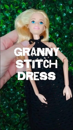Learn how to make this dress with my easy to follow crochet tutorial 👇 #dollfashion #barbiecrochet