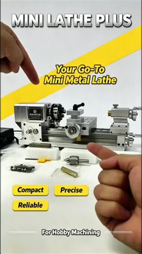 SVANFON Aplus Aluminum Mini Lathe — Compact Desktop Lathe