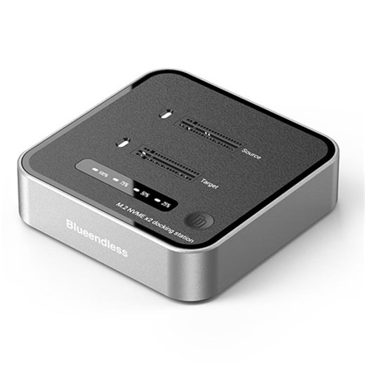 [$40.69] Blueendless SD08 Dual-Bay NVMe SSD Enclosure M.2 Offline Cloning Device 20Gbps High-Speed Solid-State Drive Case EU Plug