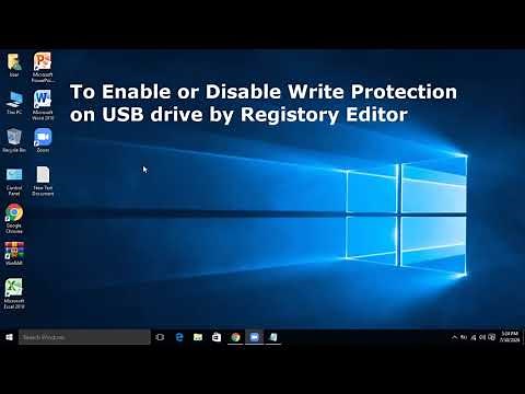 To Enable or Disable Write Protection on USB drive with Registry editor