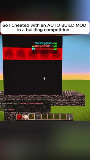 #MinecraftBuild #AutoBuildMod #BuildingCompetition #MinecraftCheat #GamingDrama