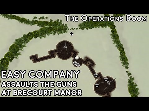 Easy Company Assaults the Guns at Brecourt Manor on D-Day - Animated