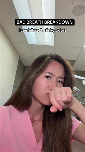 your mouth can reveal your health secrets 🫨 everything in the body is connected — so bad breath could be gum disease, but could also be an indication of other health issues #badbreath #badbreathtreatment #dentistry #healthcare