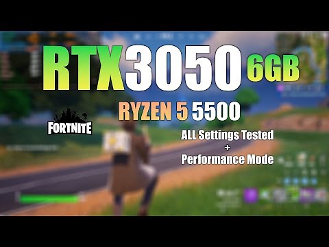 RTX 3050 6GB : Fortnite Performance mode - All Settings Tested
