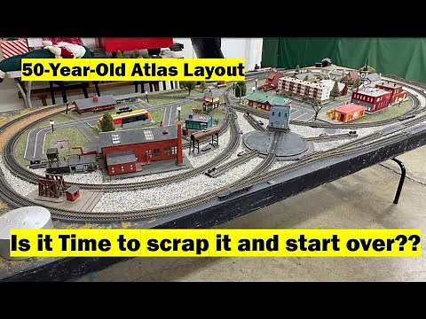 Update on my 50 Year Old Atlas Waterlevel Western HO Scale Layout - Is it time to start over?