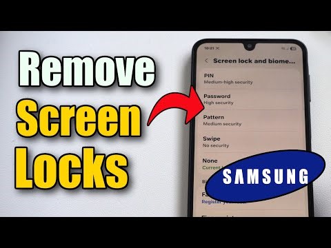 How to Remove Password | Pin | Pattern on Samsung Phone (Lock Screen)